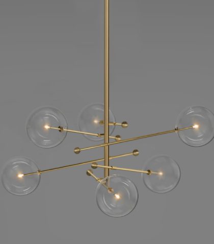 Lamp Schwung Home - RD15 6 Arm Chandelier