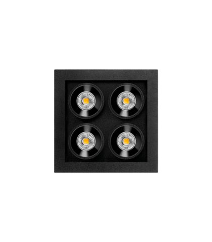 Lamp Arkoslight - Black Foster Micro Recessed 2x2