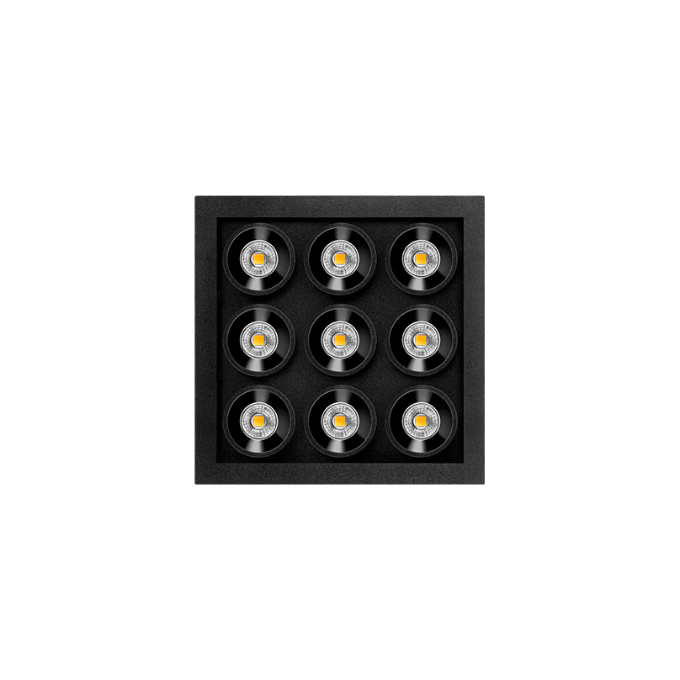 Lamp Arkoslight - Black Foster Micro Recessed 3x3 Впускаемые  - 1