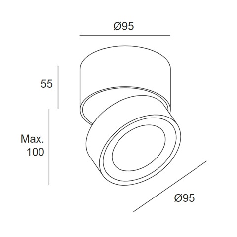 Šviestuvas Leds C4 – Kiva Surface | Lempa LT