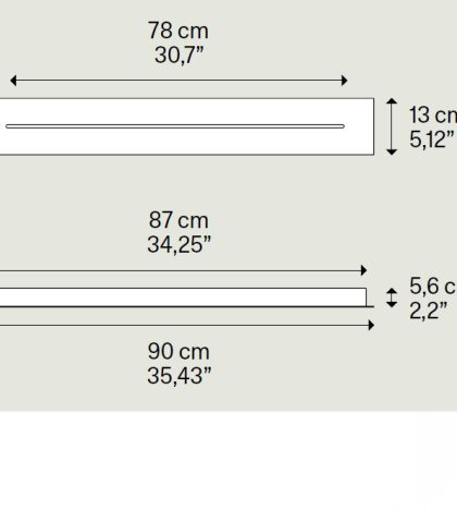 Long Light Track 150 cm white