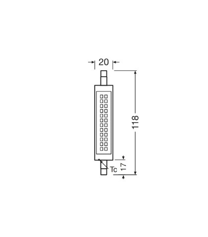 Bulb LED R7S 11W 2700K 1521lm 300° 