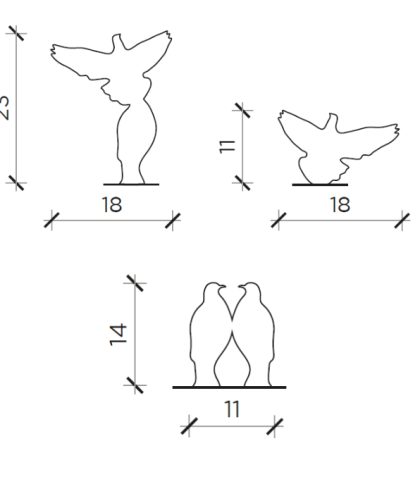 Lamp Mogg - Phil kit B (turtledoves 3pcs.)