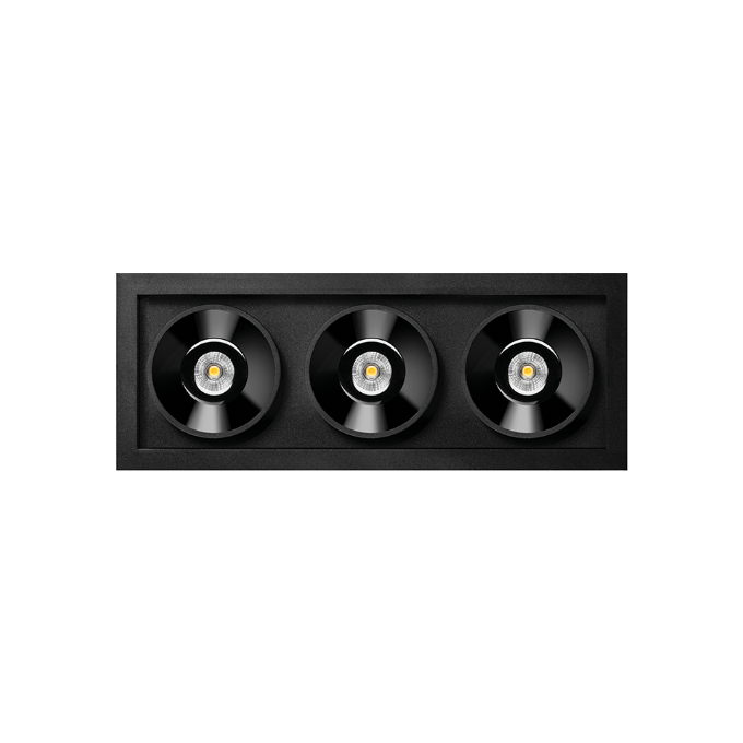 Šviestuvas Arkoslight – Black Foster Recessed 3 Įleidžiamas šviestuvas  - 1